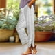 thumbnail image 1 of WILLBEST Pantalones Casuales de Mujer, Pantalones Largos a Rayas para Fiestas al Aire Libre, Cómodos, con Detalle de Botones, Ropa Versátil para Todas Las Estaciones. XXXXXL, 1 of 4