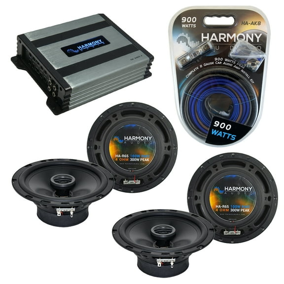 Fits Infiniti FX35-FX45 2003-2008 Speaker Upgrade Harmony (2) R65 HA-A400.4 Amp
