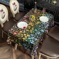 thumbnail image 6 of Boho Bohemia Flower Rectangle Tablecloth 60"x102",Waterproof Polyester Rectangle Table Cloth, Wipeable Spillproof Polyester Tablecloth for Dining, Camping, Indoor and Outdoor, 6 of 6