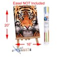 thumbnail image 2 of ABEUTY Tiger Head Paint By Numbers Kit For Adults - 16x20 Inch Pre-Printed Canvas With Wooden Frame & Brushes 2 of 10