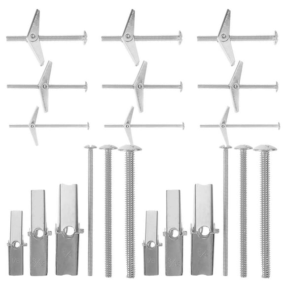 SHOWERORO 24Pcs Toggle Bolts for Heavy Duty Drywall Anchors Fastening and Hanging Items