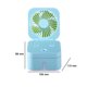 thumbnail image 4 of Mini ventilador de escritorio portátil Humidificador de bajo ruido para el dormitorio del hogar (azul), 4 of 8