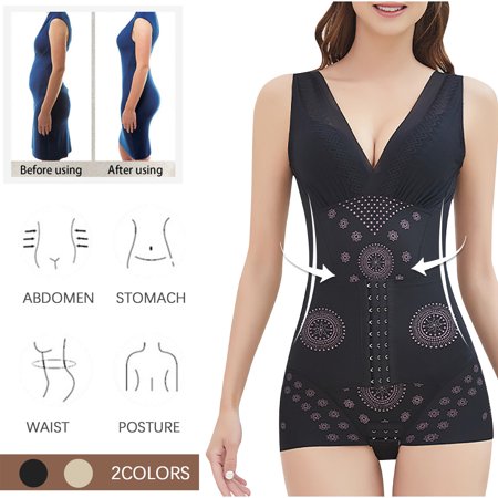 

Bescita Women s V Neck Shapewear Bodysuit Basic Stretch Slim Fit Body Suit Tops