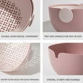 thumbnail image 5 of YgkuHd 2 Packs Strainers And Colanders Bowl Set, Sturdy Kitchen Sink Strainer For Fruit And Vegetable Wash, Noodle Pasta Strainer, Vegetable And Fruit Colander ,Safe, 5 of 5