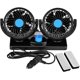 thumbnail image 1 of 2024, ventilador de 12 V CC de 2 velocidades y doble hoja giratorio de 360 ​​grados para coche eléctrico - Soplado eficiente del aire caliente, 1 of 2