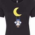 thumbnail image 4 of Inktastic Stardust Fairy, Cute Fairy, Fairy on a Swing, Moon Women's T-Shirt, 4 of 5