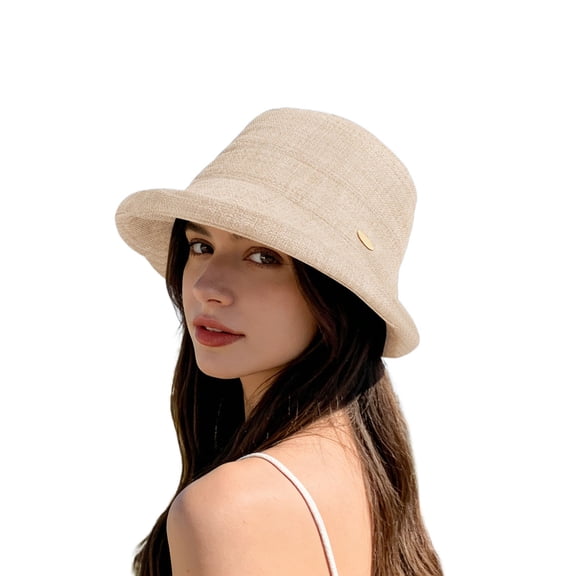 Yuanlong Womens Bucket Hat Floppy Brim Cloche Sun Cap Lightweight Foldable Portable Casual Summer Daily Vacation Headwear
