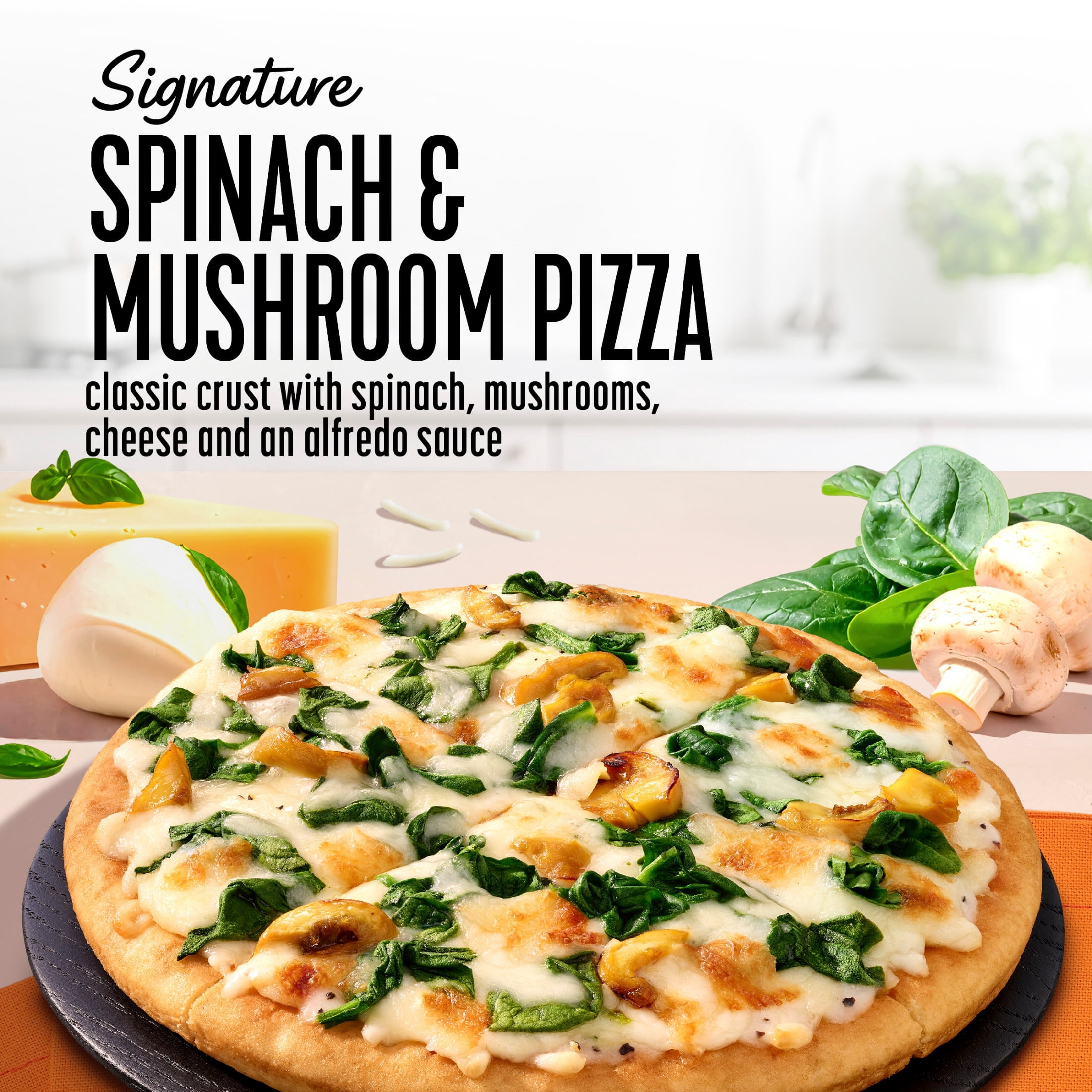 Lean Cuisine Spinach and Mushroom Pizza Microwave Meals for Lunch or Dinner, 6 oz (Frozen)