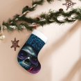 thumbnail image 7 of Salouo Punk Style Blue Haired Skull Print Christmas Stockings,Large Xmas Stocking Set of 1 Holiday and Farmhouse Stocking for Christmas Holiday Party Decoration(17.7*11 Inch), 7 of 7