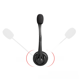 thumbnail image 1 of Auriculares de teléfono unilaterales livianos Auriculares USB Micrófono de computadora Clase en línea Uso sin presión en los oídos, 1 of 3