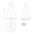 thumbnail image 5 of PD11132-AS-Kuzco Lighting-Twist - 59W LED Pendant-7.88 Inches Tall and 32 Inches Wide-Antique Silver Finish, 5 of 7