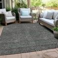 thumbnail image 6 of Addison Rugs Chantille Indoor/Outdoor Transitional Lines Charcoal Washable Rectangle Rug, 8' x 10', 6 of 6