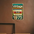 thumbnail image 5 of 1pc Vintage Style Metal Sign - Iron, 1975, Rustic Metal Wall Decor - Perfect for Home, Bar, Cafe, Garage, Farmhouse Walls, Retro Cassette Tape Design, Room Decor, 5 of 7
