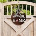 thumbnail image 5 of Interchangeable Seasonal Welcome Sign Front Door Round Wreaths Wall Hanging for Farmhouse Porch Summer Fall, 5 of 6
