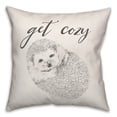 thumbnail image 2 of Creative Products Get Cozy Hedgehog 18x18 Spun Poly Pillow, 2 of 3