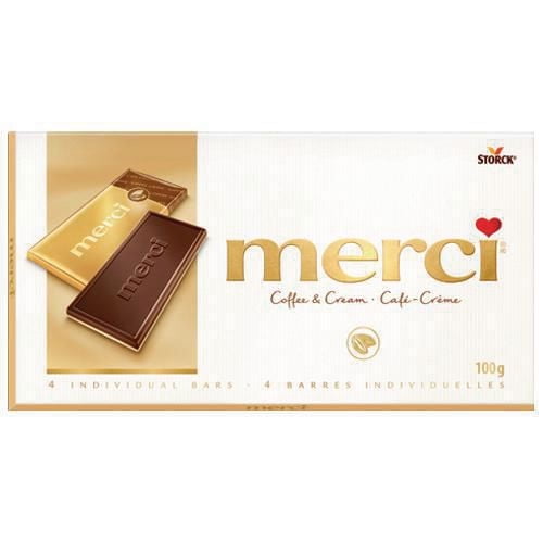 merci Coffee & Cream Chocolate Bar, 100 g