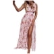 thumbnail image 1 of Vestido largo de playa casual elegante sin mangas de gasa con abertura con cuello en V para mujer Pompotops  ghjkhdj6614, 1 of 9
