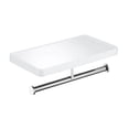 thumbnail image 2 of Kibi USA Deco Double Tissue Holder With Shelf Brushed Gold, 2 of 5