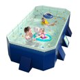 thumbnail image 2 of Fogcroll Dog Pool Foldable Pet Swimming Pool Collapsible Pool Outdoor Bathing Tub Kiddie Pool with Protective Lining, Pvc Collapsible Pool for Medium Dogs, Cats and Kids, 2 of 12