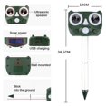 thumbnail image 4 of CHAO Repelente Ultrasónico para Gatos, Repelente Ultrasónico para Gatos para Exteriores, Repelente para Perros, Carga Solar, Carga USB, previene Perros y Gatos, pájaros, para Jardines, Campos, guarder, 4 of 5