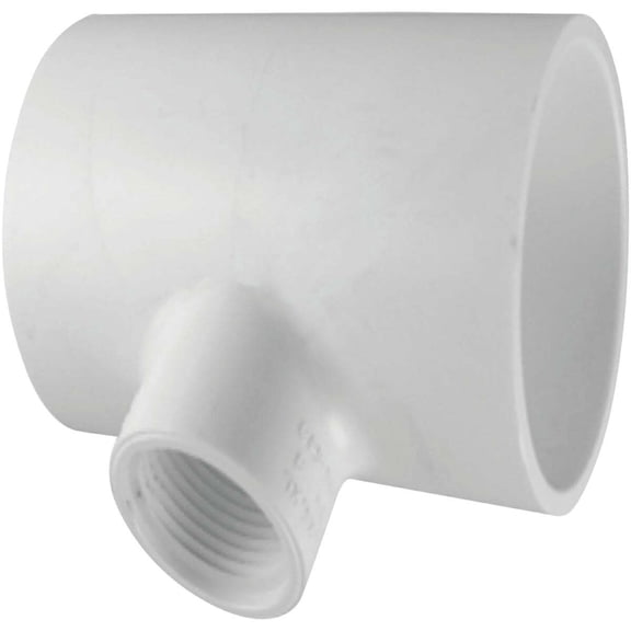 Charlotte Pipe & Foundry PVC024013700 PVC Reducing Tee 1.25 x 1.25 x 0.5 in. FPT