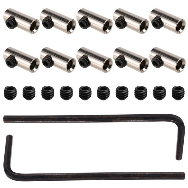 Piñón Reductor Adaptador 3.175mm A 5mm Motor Eje Piñón Adaptador/W Llave Tornillo para RC Coche 10 Piezas