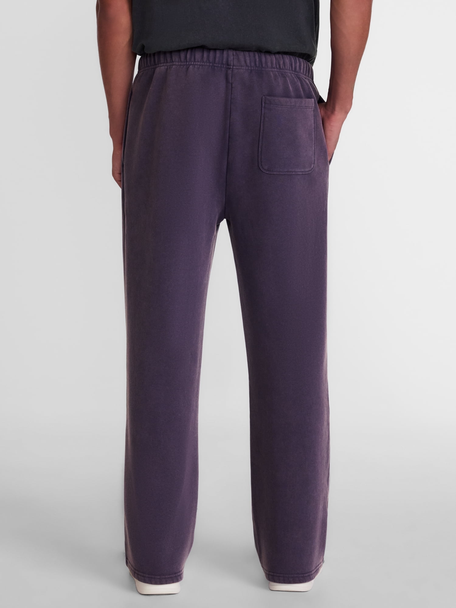 No Boundaries Heavyweight Fleece Open Hem Sweatpants, 30'' Inseam, Men's XS-3XL