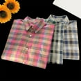 thumbnail image 5 of Ashirexll Mens Shirts Casual, Mens Button up Shirts Short Sleeve, Fashion Plaid Printed Button up Shirts Short Sleeve Casual Turndown Collar Summer Tops, 5 of 5