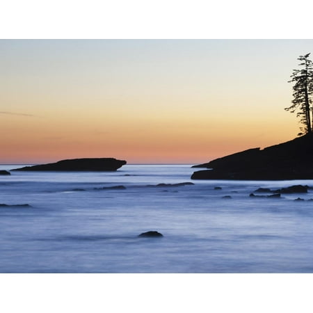 West Coast Canada Rocky Coastline at Dusk, West Coast Trail, British Columbia, Canada. Print Wall Art By Ethan Welty ()