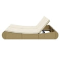 thumbnail image 5 of vidaXL Lit de Salon Extérieur en Rotin Synthétique Beige, 5 of 5