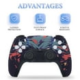 thumbnail image 4 of Psychedelic Clown Joker PS5/PS5 Pro/PS5 Slim Digital Disc Skin Sticker For Console And Controller Skins, 4 of 7