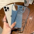 thumbnail image 5 of Luxury Plating Silicone Glitter Transparent Case For iPhone 15 14 11 12 13 Pro Max Mini XR X XS 6 7 8 Plus SE Shockproof Cover, 5 of 5