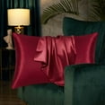 Ckraxd Luxury 20x30 Inches Standard Size Satin Pillowcase, Soft and