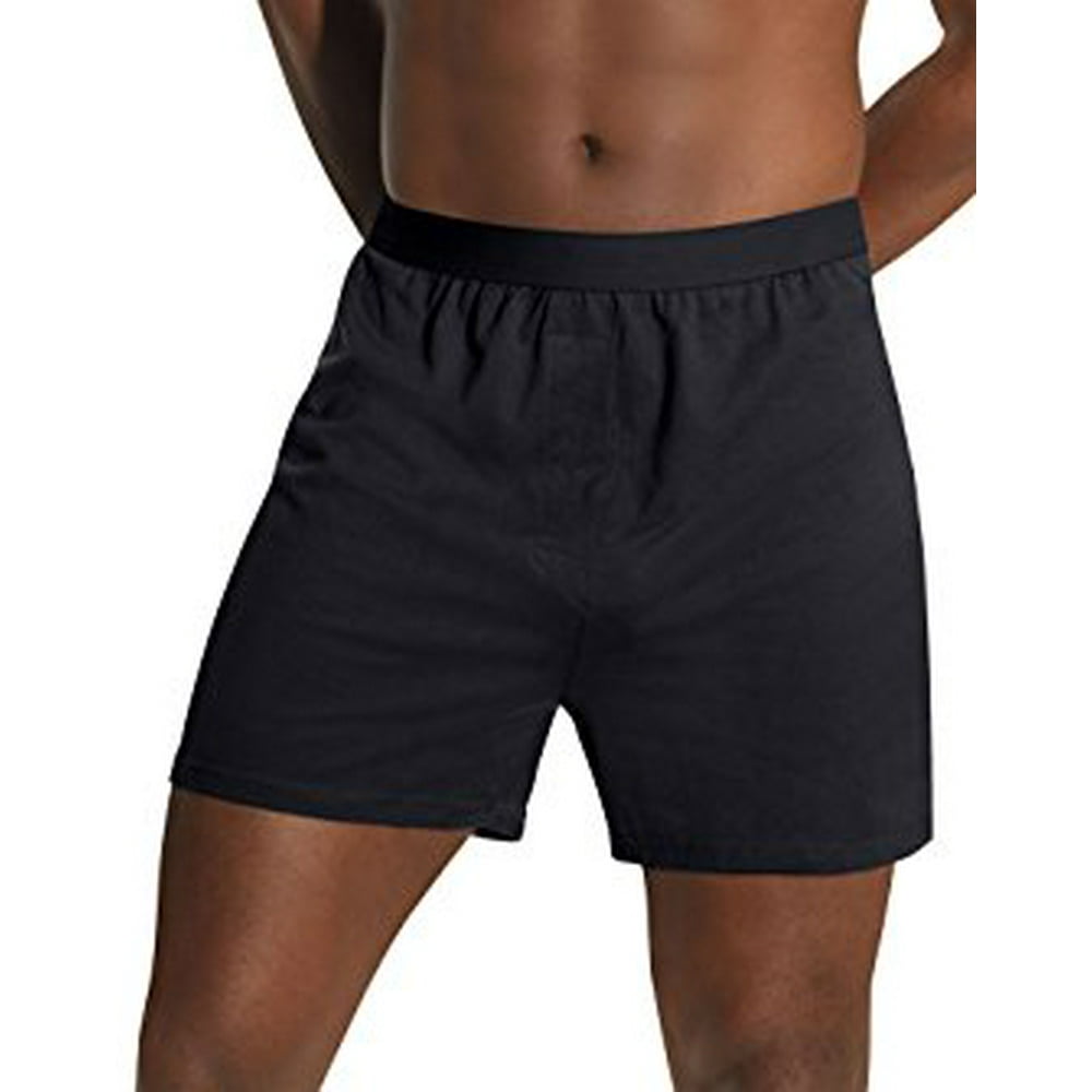Hanes Big Men's 3 Pack Tagless Knit Boxer with ComfortFlex Waistband
