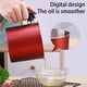 thumbnail image 3 of Ounissouiy Bote de filtro Botella de aceite Gadget de cocina Accesorios para el hogar Mango de acero inoxidable Diseño Utensilios de cocina Lata de Cocina y Comedor Gran rojo Ounissouiy HA082427-02B, 3 of 6