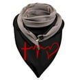 thumbnail image 2 of Dvkptbk Scarf Universal Winter Warm Windproof Prints Double-Layer Buckle Scarf Clothes on Clearance, 2 of 2