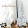 Hommoo Decorations,7ft Pencil Christmas Tree, Unlit Artificial
