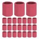thumbnail image 1 of Uxcell 24PCS Bandas de sudor deportivas, muñequeras de algodón absorbentes para entrenamiento/baloncesto/correr [Rojo rosa, 8cm de ancho], 1 of 7