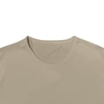 thumbnail image 5 of kamemir Gym Shirts Men Men's Casual Shirt Short Sleeve Band Collar Shirt Summer Beach T-Shirts Khaki,XL, 5 of 6