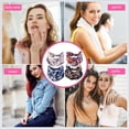 thumbnail image 5 of Tzou 4pcs Women Boho Headbands with Button Hair Bands Wide Elastic Sports Headwear No Slip Fashion Workout Headwrap Hair Styling Accessories for Girls Nurse Mask Yoga Running Ear Saver Set 5, 5 of 7