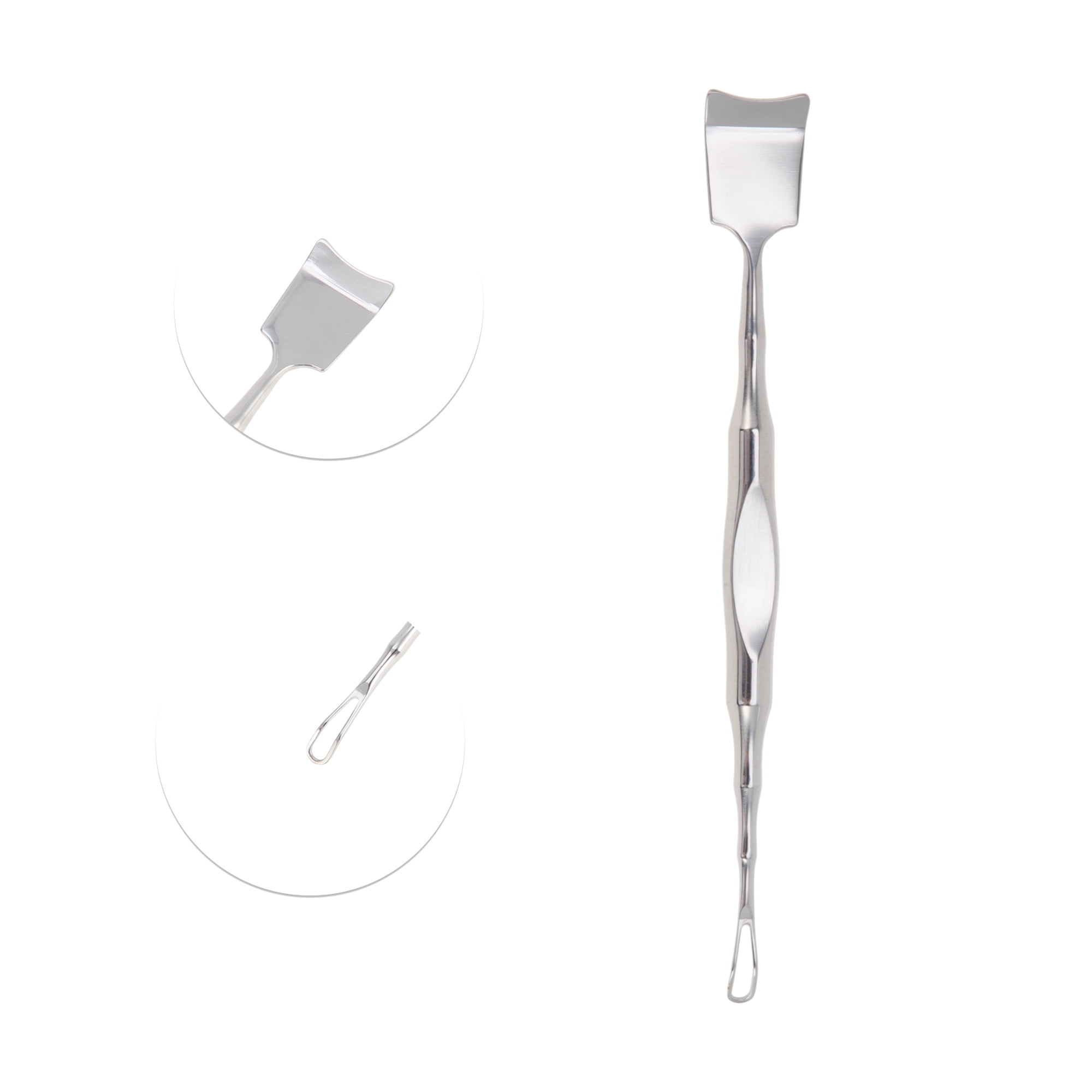 Unique Bargains Convenient Durable Pimple Extractor Silver Tone 1 Pc Large