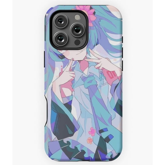 Rectangles Miku Hatsune Phone Case for iPhone 16 15 14 13 12 11 Pro Max