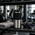thumbnail image 2 of LEHOZIHEQ Stainless Steel Insulated Coffee Tumbler, Leak-Proof Travel Mug, Vacuum Insulated Cup for Hot and Cold Drinks, for Office Work Commute 550ml, 2 of 6