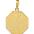thumbnail image 4 of 14K Yellow Gold Polished I'll Never Stop Loving You Stopsign Pendant (21.65 X 17.65) Made In United States k8822, 4 of 5