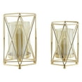 thumbnail image 4 of Danya B. Prism Warm Gold Hurricane Candle Holders - Set of 2, 4 of 11