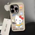thumbnail image 1 of NEW Sanrio Hello Kitty Metal Frame Cute Phone Case For iPhone 15 14 13 12 11 Pro Max 7 8 Plus XR XS Max Anti Fall Cool Cartoon, 1 of 6