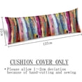 thumbnail image 3 of Rainbow Color Body Pillow Cover,Multicolored Expressionist Work of Art Vibrant,Long Pillowcase with Zipper Farmhouse Soft Cushion Covers Decorative Bedding Pillow Cases for Couch,Sofa 20"x54", 3 of 6
