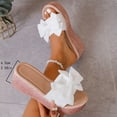 thumbnail image 6 of Censtreet Womens Flat Sandals Dressy Summer Slip On Resort Womens Sandals Beach Sandals Open Toe Espadrille Slides, 6 of 6