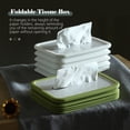 thumbnail image 4 of Foldable Tissue Box Holder Paper Towel Dispenser Coreless Toilet Tissue Dispenser Paper Extraction Dispenser Tissue Box Cover Dispenser for Car Home Bathroom Bedroom Office, 4 of 7