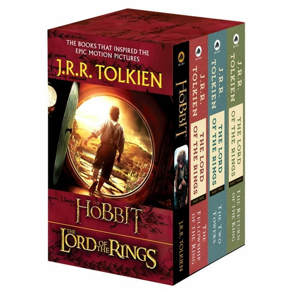 J. R. R. Tolkien 4-Book Boxed Set: the Hobbit and the Lord of the Rings: The Hobbit, the Fellowship of the Ring, the Two Towers, the Return of the King (Media tie-in) (Paperback)